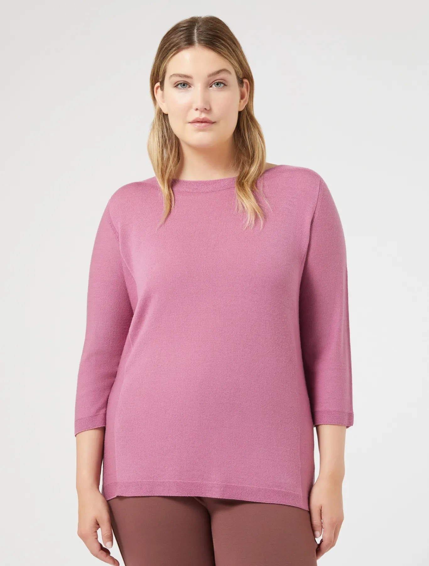 Marina Rinaldi Pull sans coutures en laine CYCLAMEN Outlet
