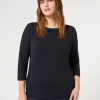 Marina Rinaldi Pull sans coutures en laine BLEUNUIT Discount