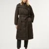Marina Rinaldi Rembourré en satin brodé MARRONFONCE Outlet
