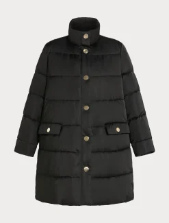 Marina Rinaldi Rembourré en satin imperméable NOIR Fashion