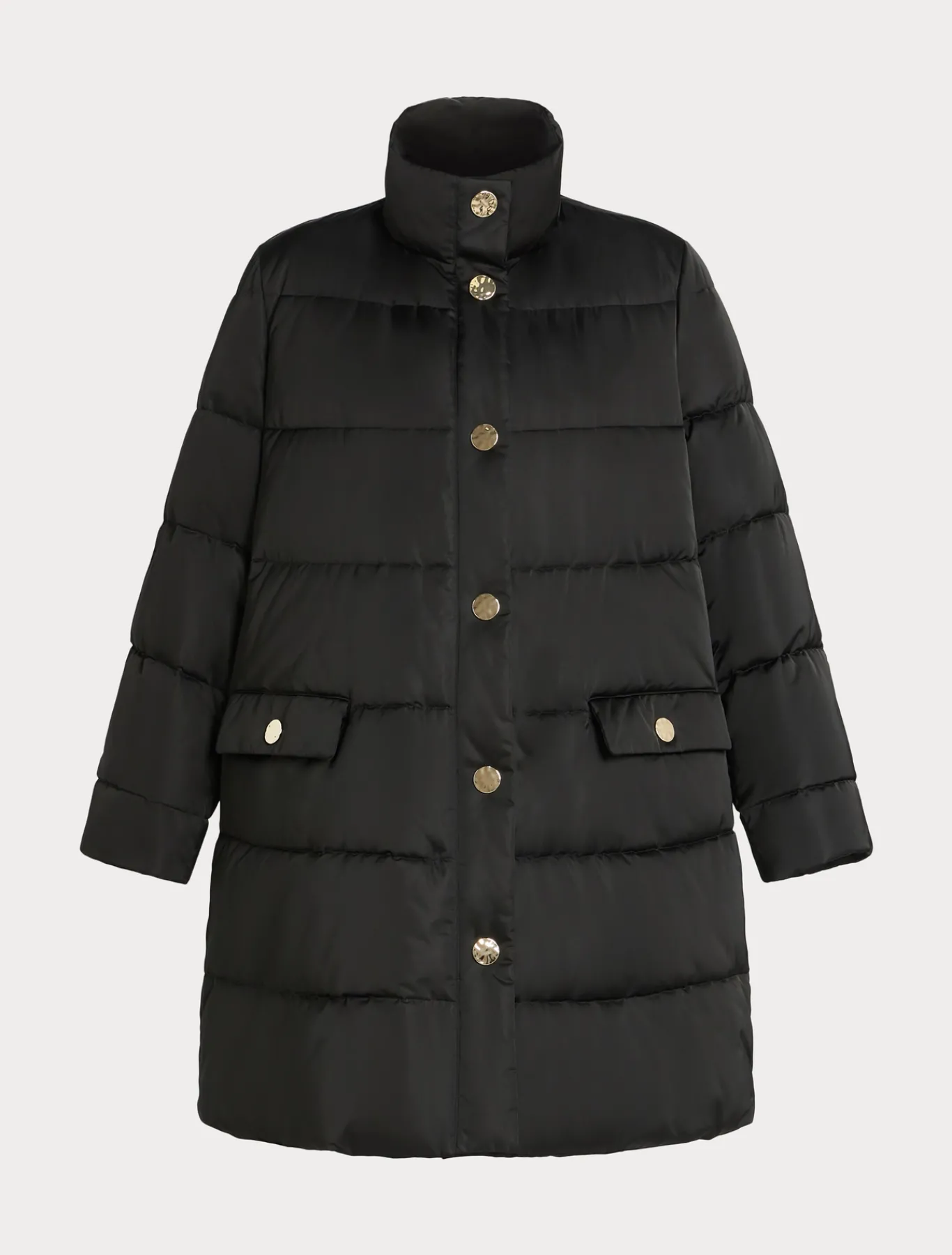 Marina Rinaldi Rembourré en satin imperméable NOIR Fashion