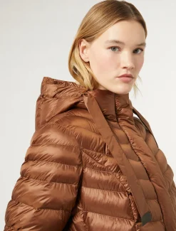 Marina Rinaldi Rembourré en toile imperméable BRUN Outlet