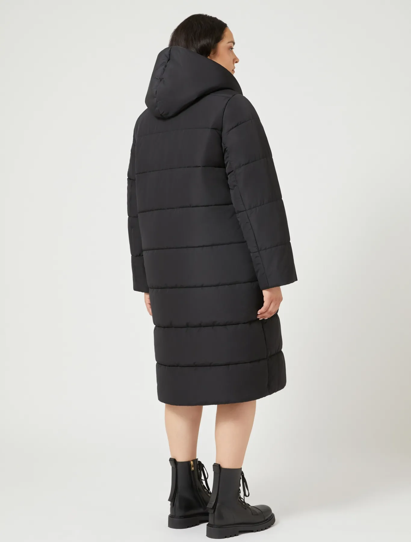 Marina Rinaldi Rembourré technique imperméable NOIR New