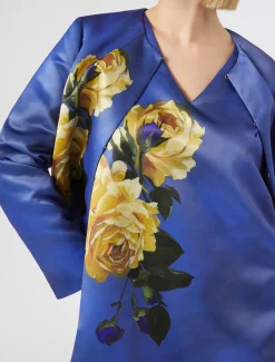 Marina Rinaldi Robe à imprimé en duchesse GRISBLEU Online