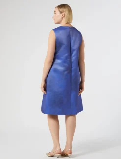 Marina Rinaldi Robe à imprimé en duchesse GRISBLEU Online
