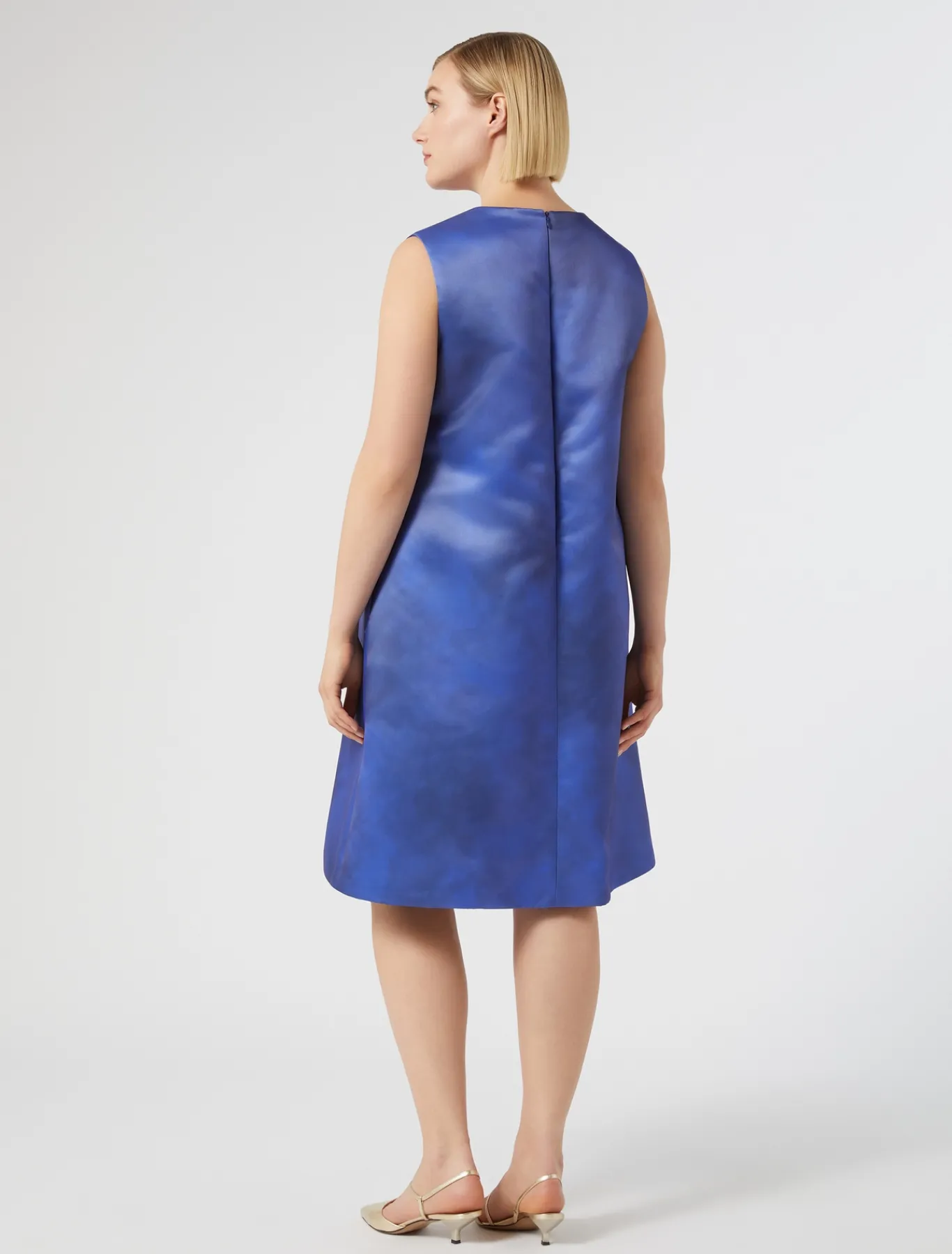 Marina Rinaldi Robe à imprimé en duchesse GRISBLEU Online