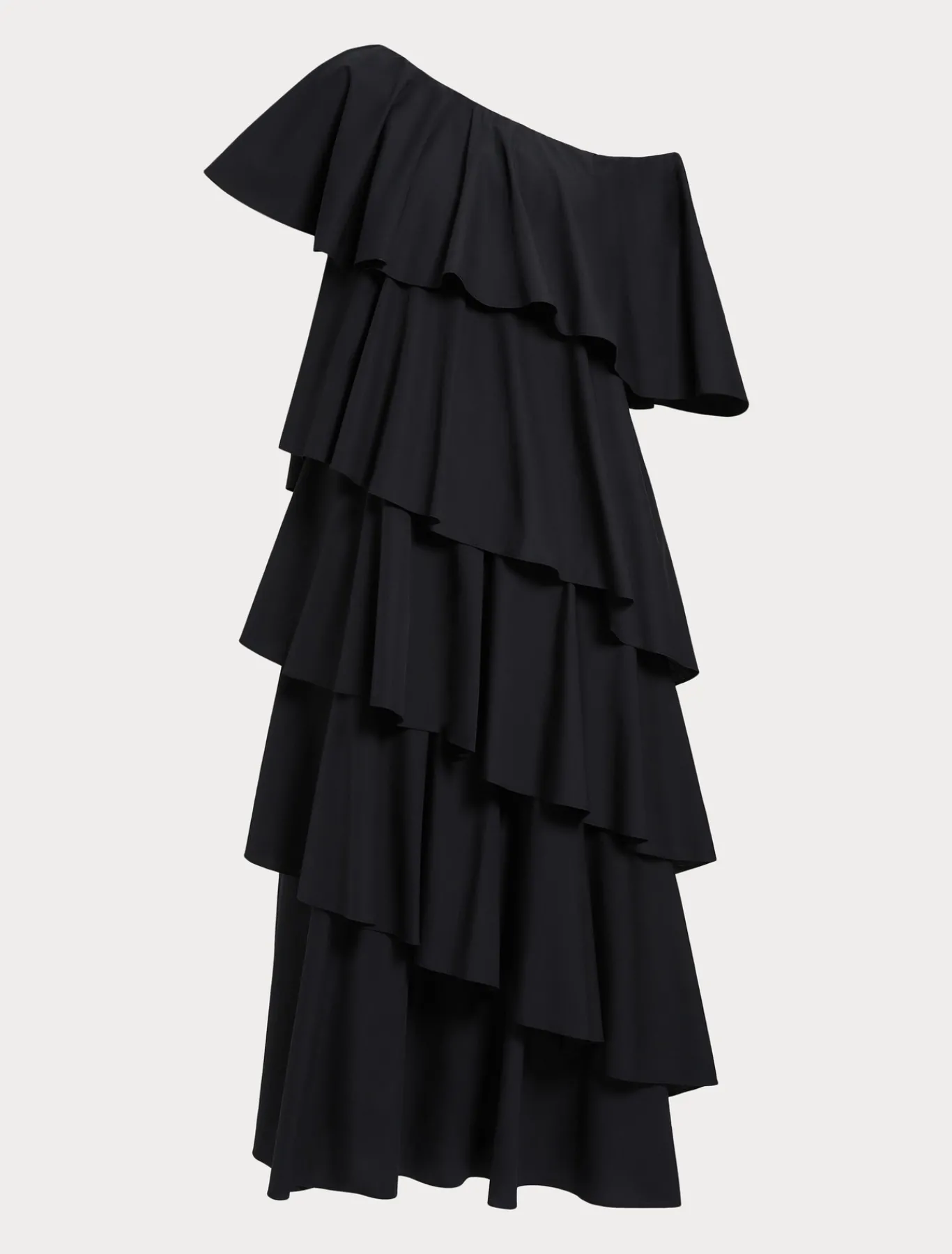 Marina Rinaldi Robe à volant en popeline NOIR Online