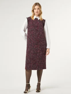 Marina Rinaldi Robe effet bouclé BLEUNUIT Sale
