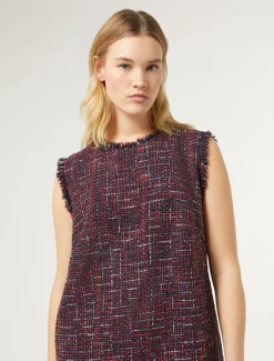 Marina Rinaldi Robe effet bouclé BLEUNUIT Sale
