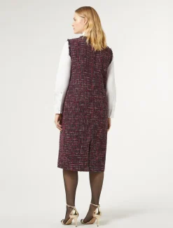 Marina Rinaldi Robe effet bouclé BLEUNUIT Sale