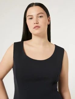 Marina Rinaldi Robe en cady BLEUMARINE Discount