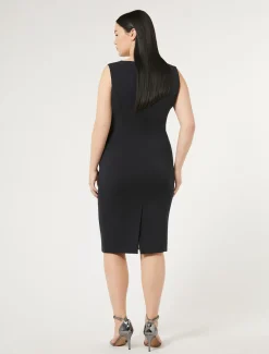 Marina Rinaldi Robe en cady BLEUMARINE Discount