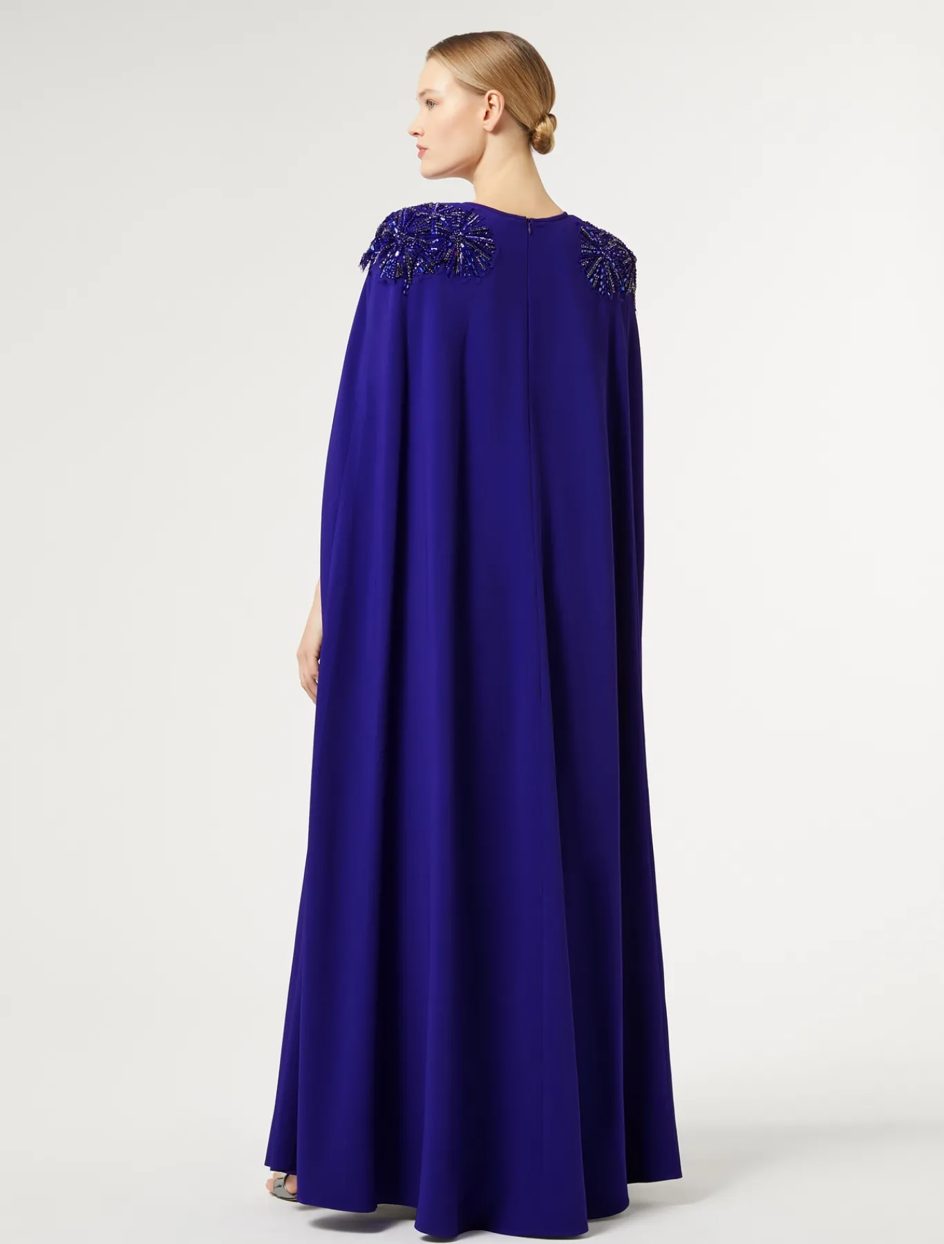 Marina Rinaldi Robe en cady avec broderie VIOLET Fashion
