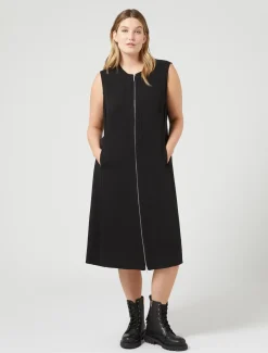 Marina Rinaldi Robe en cady léger NOIR Online