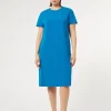 Marina Rinaldi Robe en cady triacétate TURQUOISE Sale