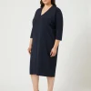 Marina Rinaldi Robe en cady triacétate BLEUNUIT Discount