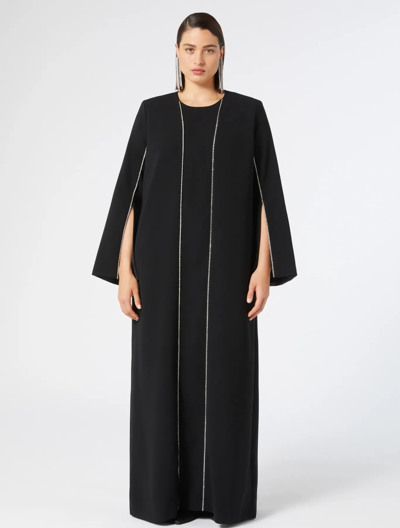 Marina Rinaldi Robe en cady triacétate NOIR Online