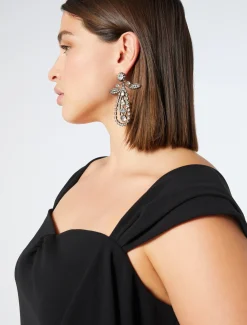 Marina Rinaldi Robe en cady triacétate NOIR Hot
