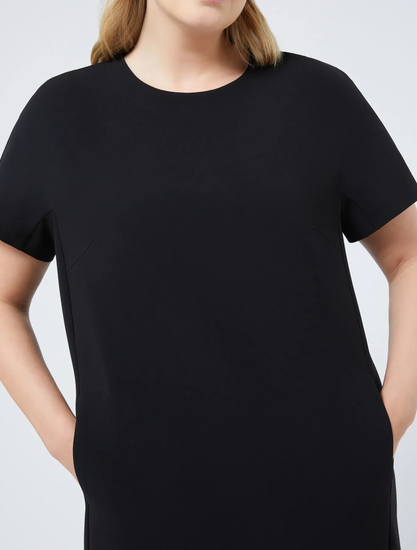 Marina Rinaldi Robe en cady triacétate NOIR Discount