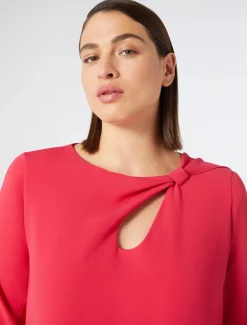 Marina Rinaldi Robe en cady triacétate FUCHSIA Fashion