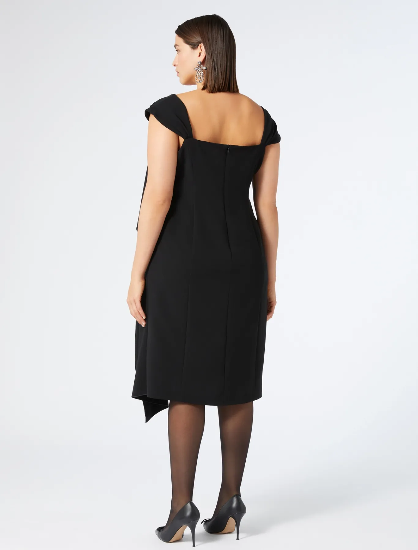 Marina Rinaldi Robe en cady triacétate NOIR Hot