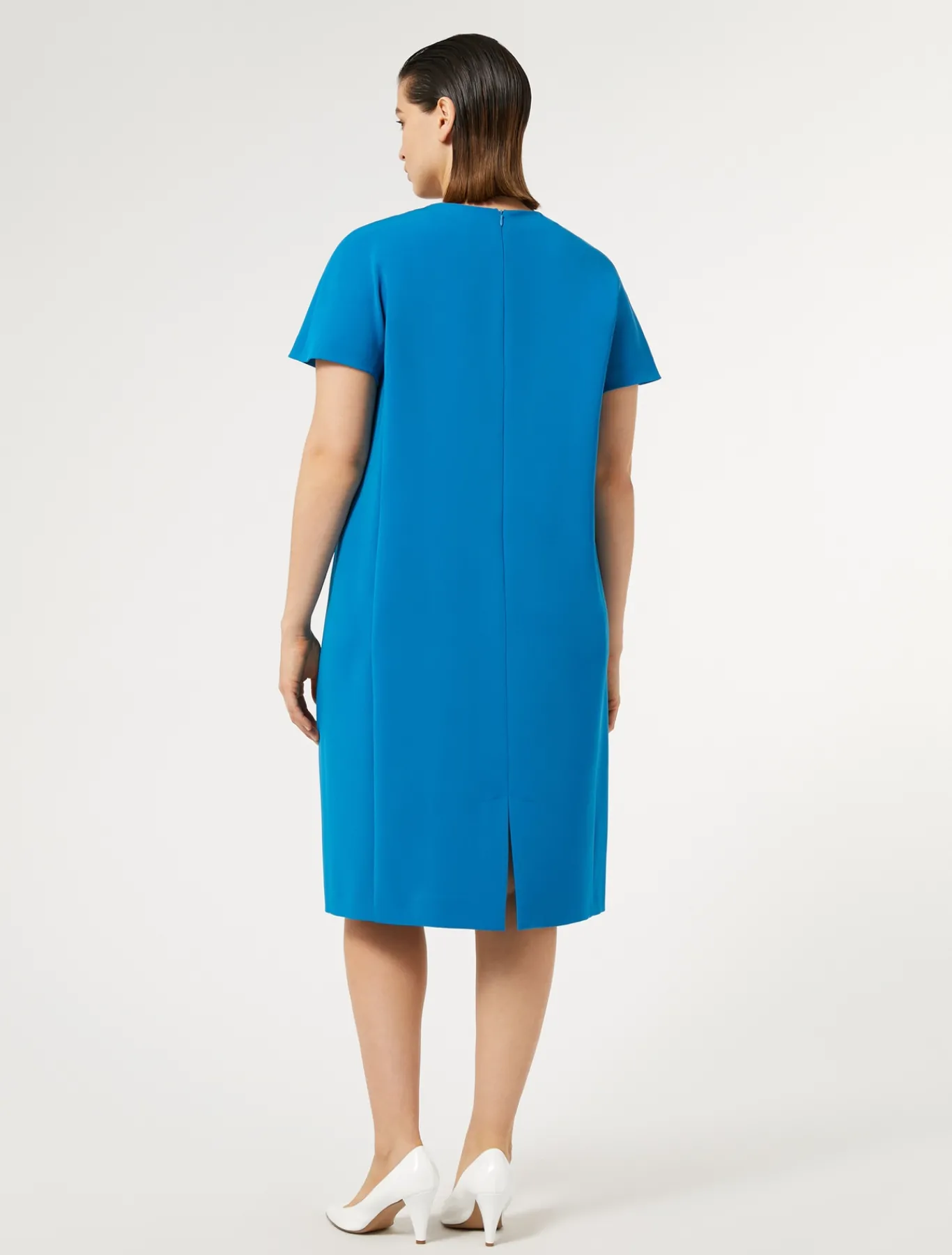 Marina Rinaldi Robe en cady triacétate TURQUOISE Sale