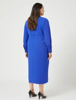 Marina Rinaldi Robe en cady triacétate BLEUVIOLET New