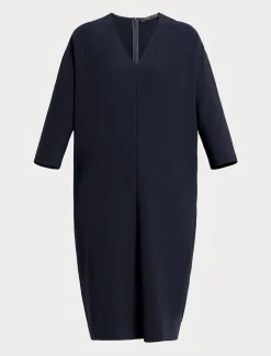 Marina Rinaldi Robe en cady triacétate BLEUNUIT Discount