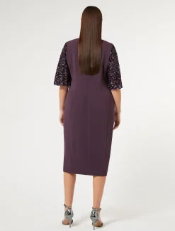 Marina Rinaldi Robe en cady triacétate BORDEAUX Best