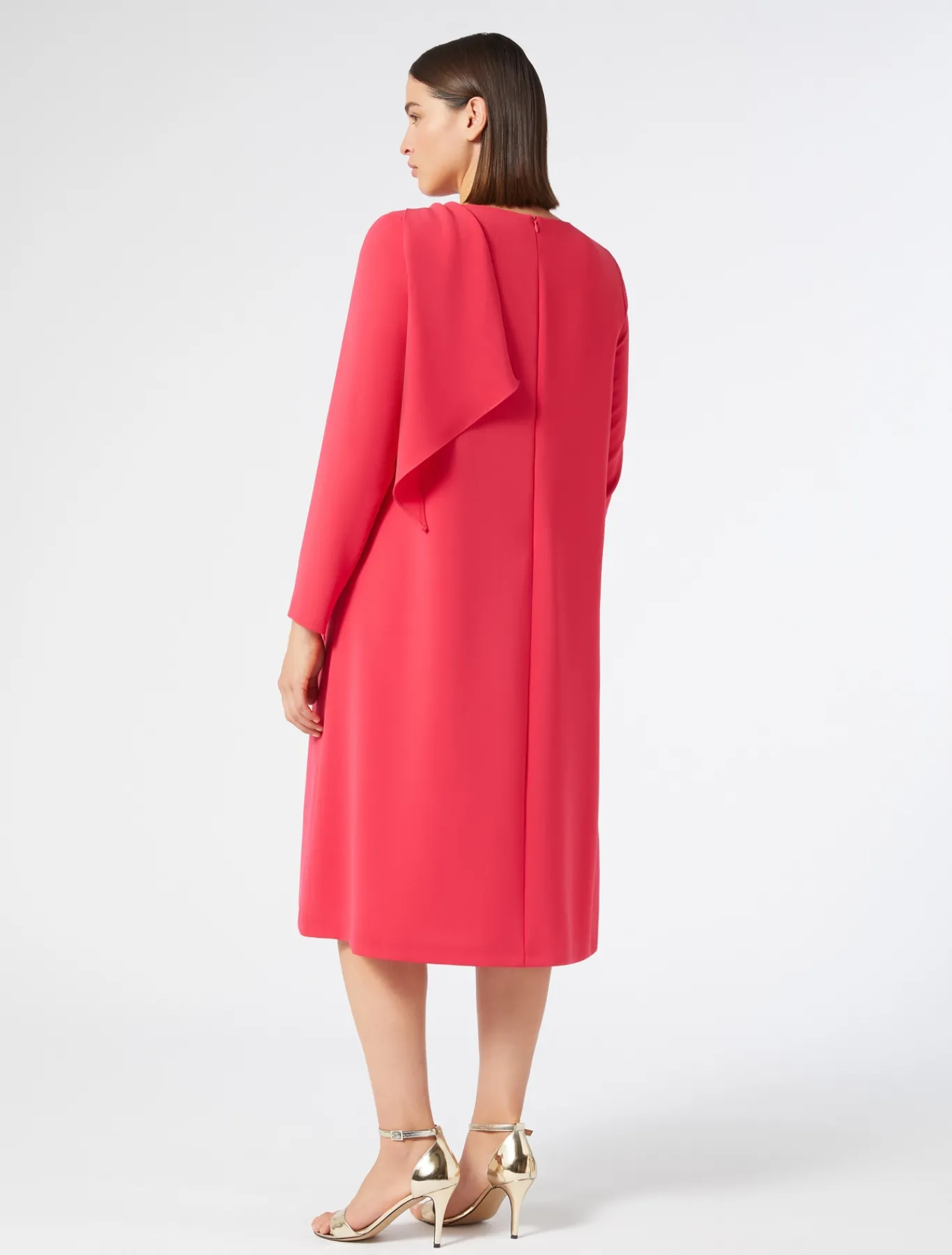 Marina Rinaldi Robe en cady triacétate FUCHSIA Fashion