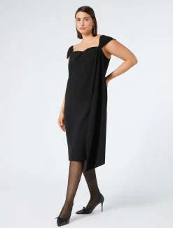 Marina Rinaldi Robe en cady triacétate NOIR Hot