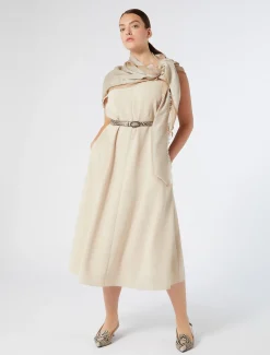 Marina Rinaldi Robe en cady triacétate BEIGE Hot