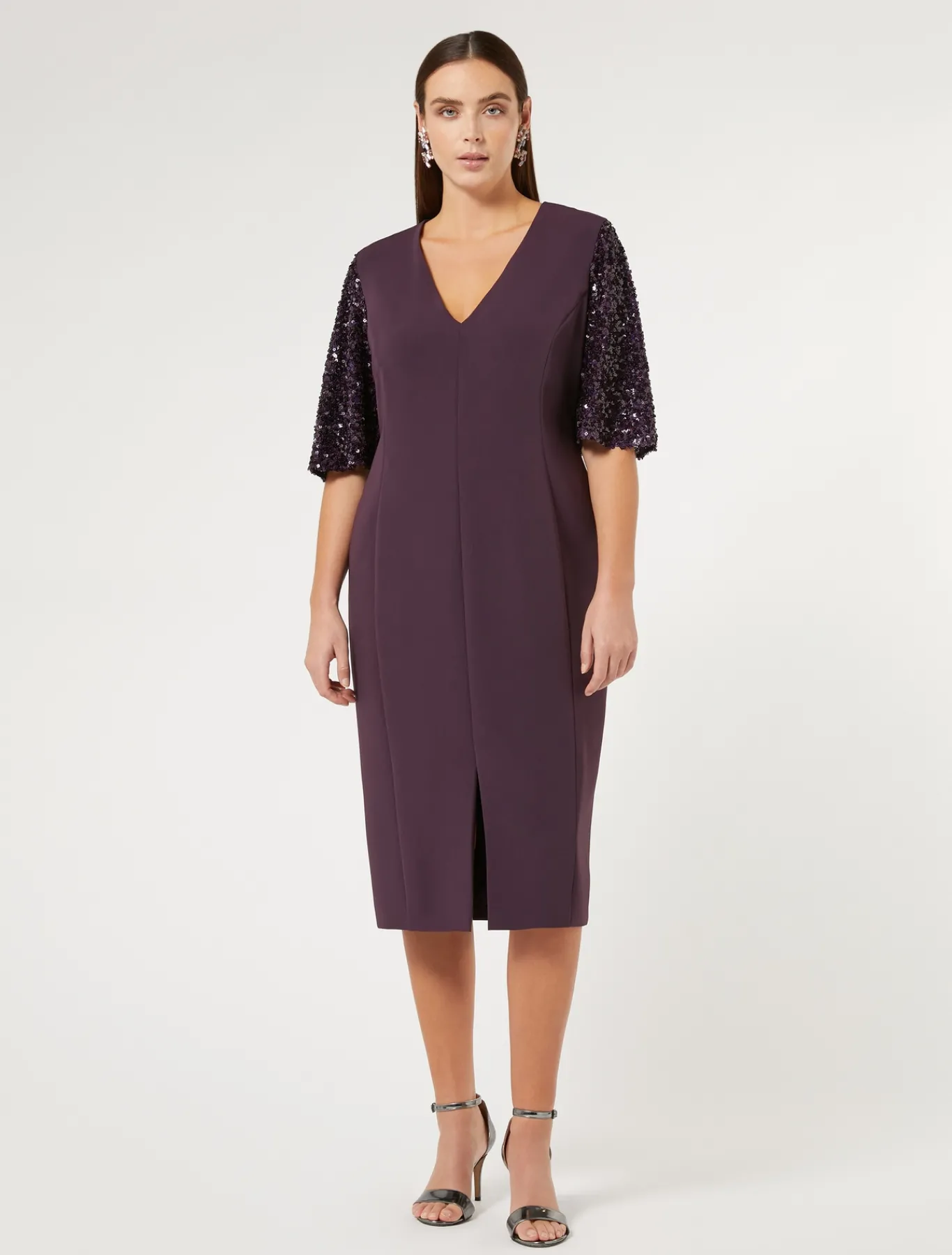 Marina Rinaldi Robe en cady triacétate BORDEAUX Best