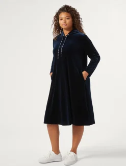 Marina Rinaldi Robe en chenille stretch BLEUNUIT Sale