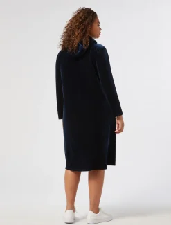 Marina Rinaldi Robe en chenille stretch BLEUNUIT Sale