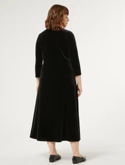 Marina Rinaldi Robe en chenille stretch NOIR Discount