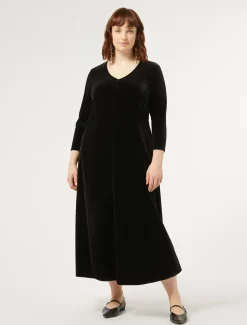 Marina Rinaldi Robe en chenille stretch NOIR Discount