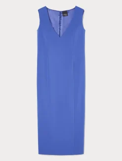 Marina Rinaldi Robe en crêpe BLEUET Sale