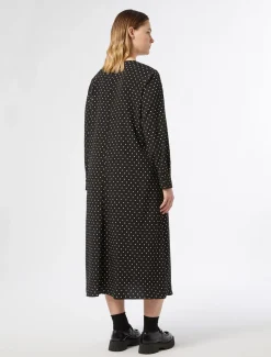 Marina Rinaldi Robe en crêpe de Chine NOIR Clearance
