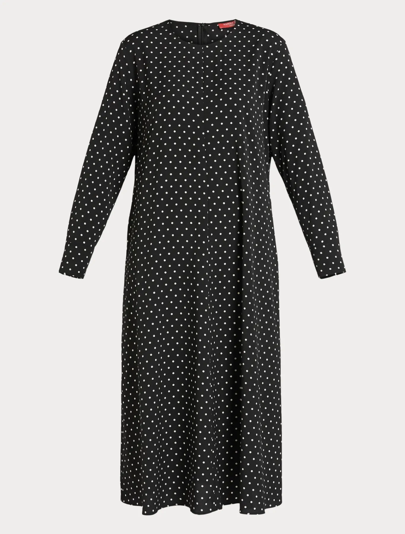 Marina Rinaldi Robe en crêpe de Chine NOIR Clearance