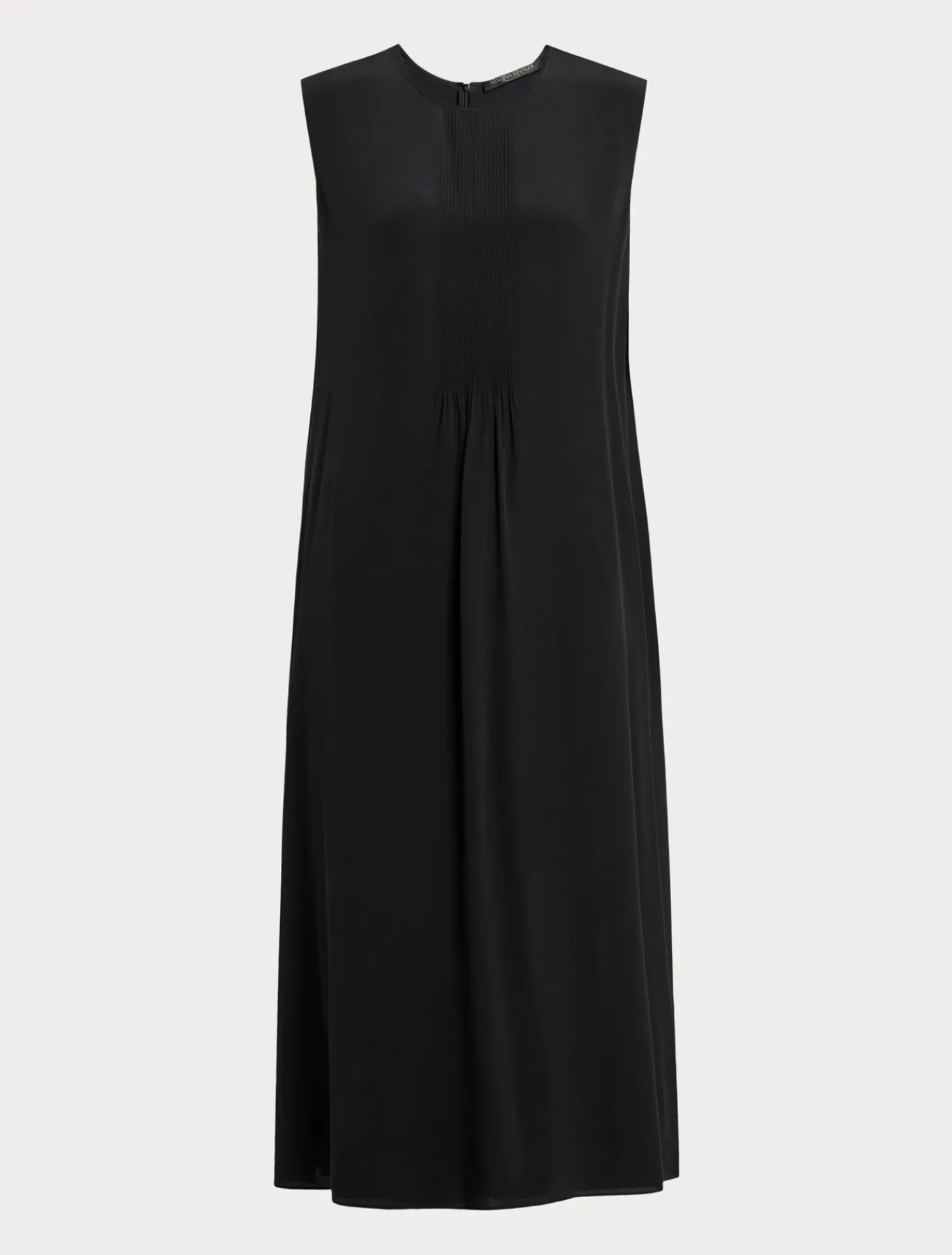 Marina Rinaldi Robe en crêpe de Chine de soie NOIR Fashion