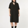 Marina Rinaldi Robe en crêpe envers satin NOIR Fashion