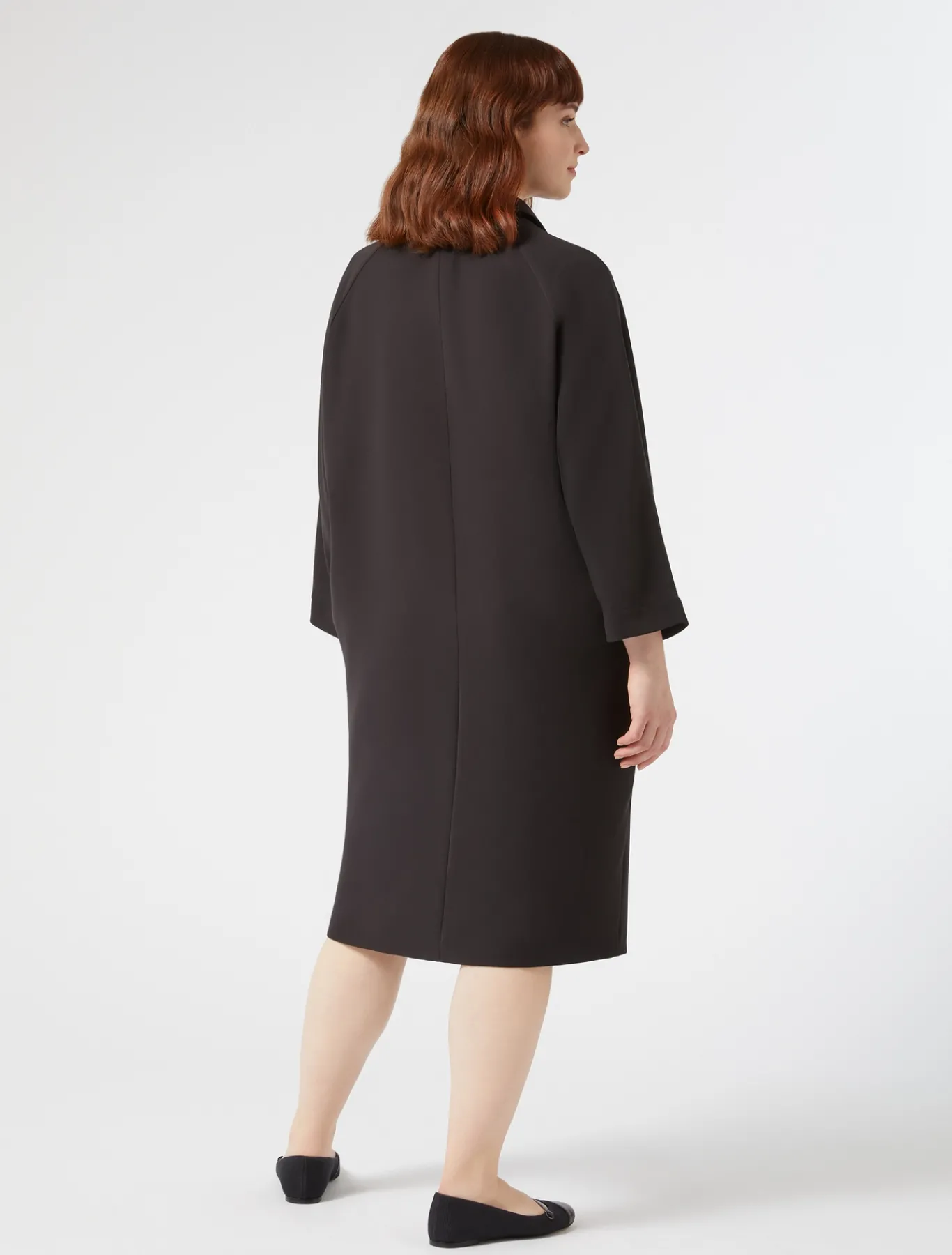 Marina Rinaldi Robe en crêpe envers satin NOIR Sale