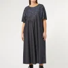 Marina Rinaldi Robe en denim avec broderie BLEU Hot
