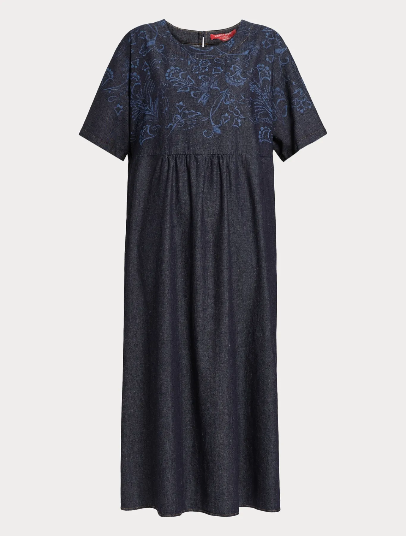 Marina Rinaldi Robe en denim avec broderie BLEU Hot