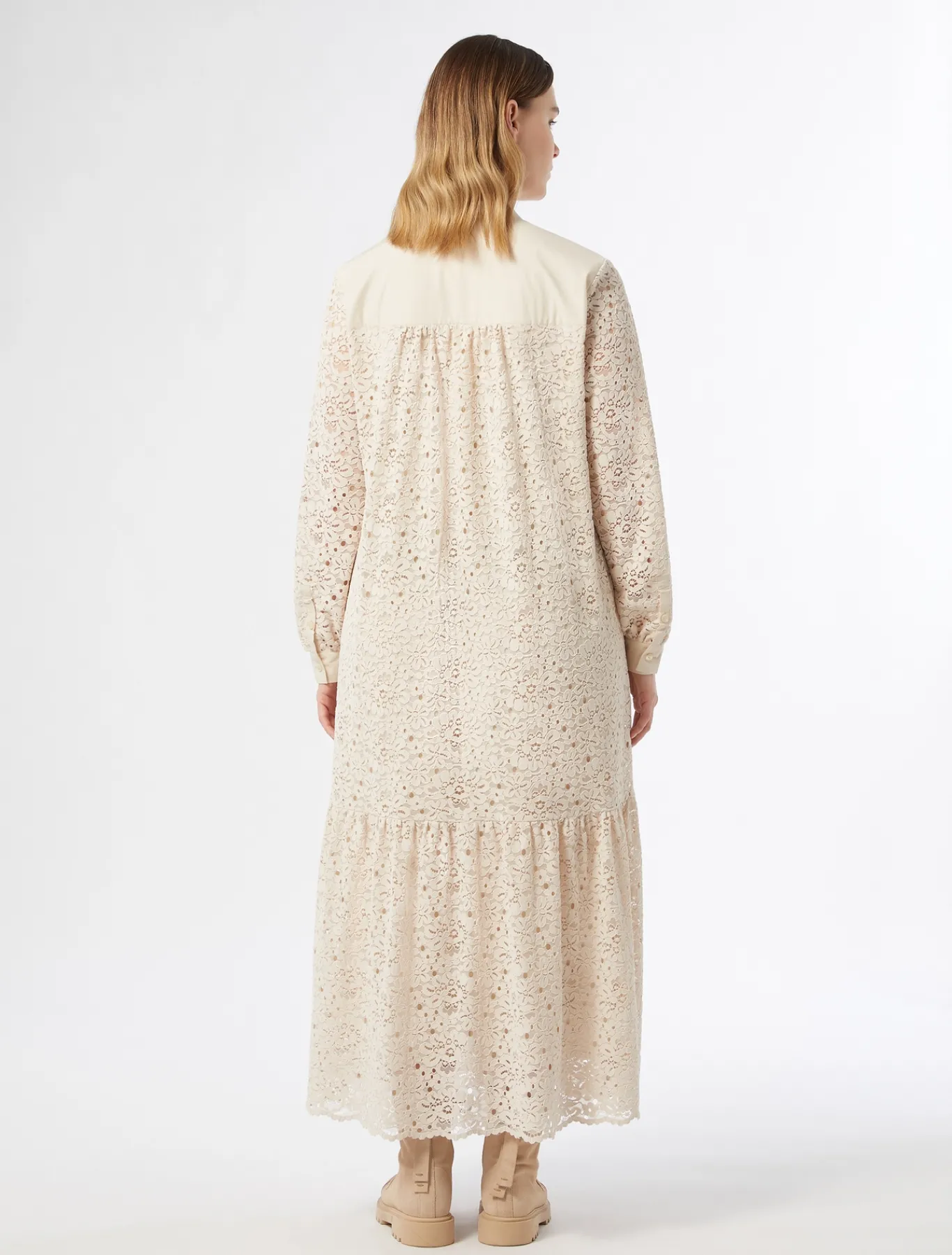 Marina Rinaldi Robe en dentelle de chenille NATUREL Clearance
