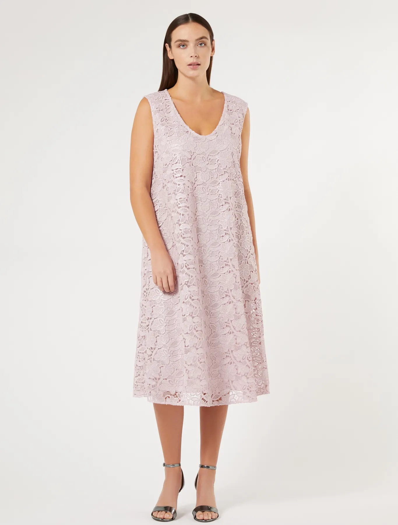 Marina Rinaldi Robe en dentelle lamée ROSE Clearance