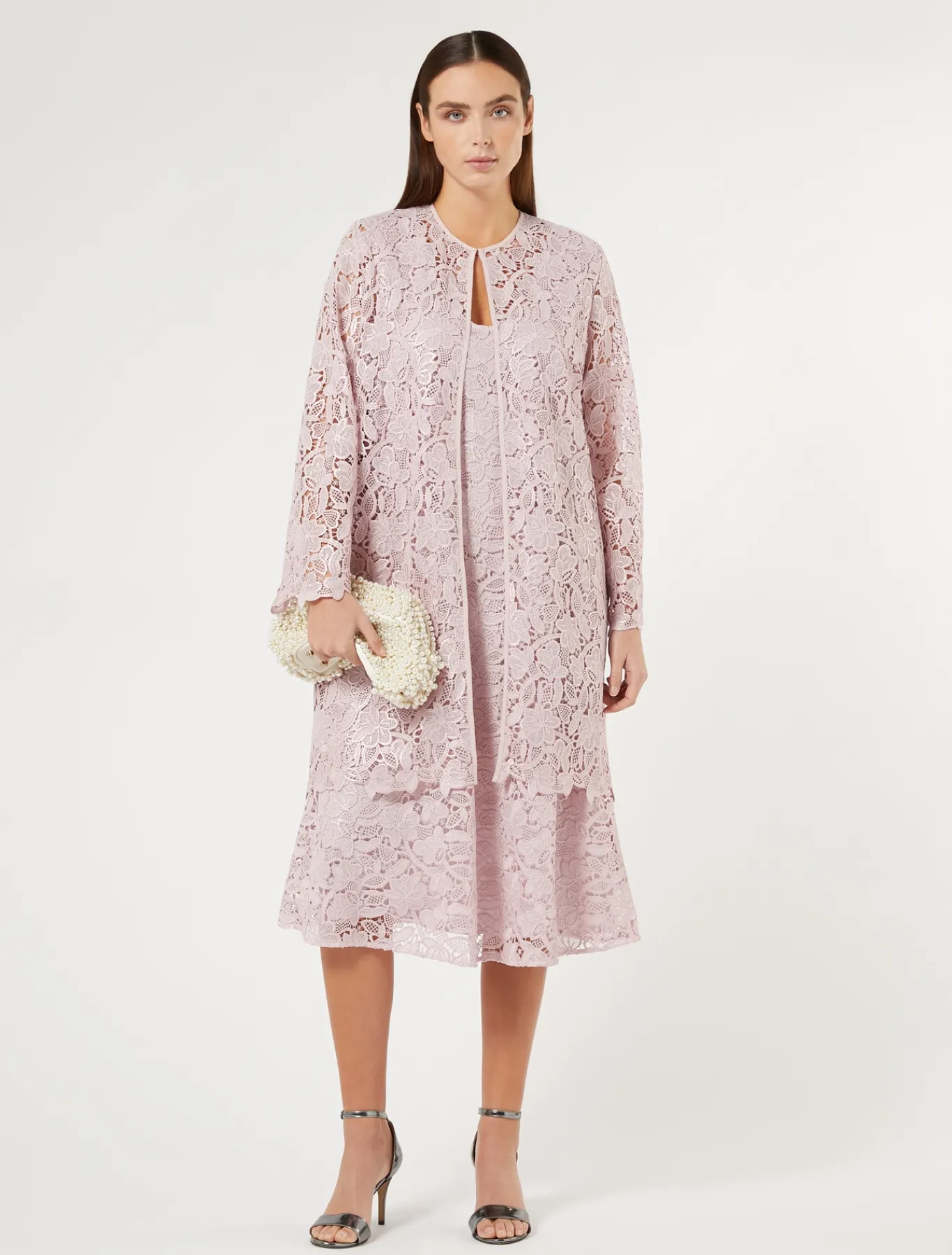 Marina Rinaldi Robe en dentelle lamée ROSE Clearance