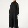 Marina Rinaldi Robe en georgette NOIR Fashion