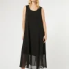 Marina Rinaldi Robe en georgette NOIR Online